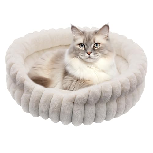 Generisch Cat Bed - Donut Round Bed | Cozy Sleeping Supplies for Indoor Cats | Soft Calming Puppies Beds, Outdoor Use, Warmth, Comfortable Travel, Spot Winter Cold Weather Comfort, Pet Resting Space Generisch Cat Bed - Donut Round Bed | Cozy Sleeping Supplies for Indoor Cats | Soft Calming Puppies Beds, Outdoor Use, Warmth, Comfortable Travel, Spot Winter Cold Weather Comfort, Pet Resting Space von Generisch