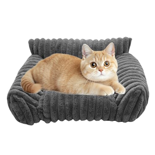 Generisch Cat Sofa Bed, Plush Pet Couch, 19.69x15.75x7.87 Inches Chew Proof Soft Dog Bed for Small Dogs, Cats, Patio, Bedroom, Living Room, Car, Apartment, Outdoor Travel and Daily Resting Spot Generisch Cat Sofa Bed, Plush Pet Couch, 19.69x15.75x7.87 Inches Chew Proof Soft Dog Bed for Small Dogs, Cats, Patio, Bedroom, Living Room, Car, Apartment, Outdoor Travel and Daily Resting Spot von Generisch