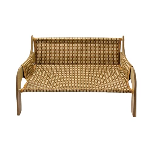 Generisch Cats Hammock Bed, Elevated Pet Sofa Cat Couch, Breathable Cooling Lounge Chair, Sturdy Frame with Mesh Fabric, Ideal Dog Sofa for Kittens Small Dogs Summer Outdoor Bedroom Living Room Use Generisch Cats Hammock Bed, Elevated Pet Sofa Cat Couch, Breathable Cooling Lounge Chair, Sturdy Frame with Mesh Fabric, Ideal Dog Sofa for Kittens Small Dogs Summer Outdoor Bedroom Living Room Use von Generisch
