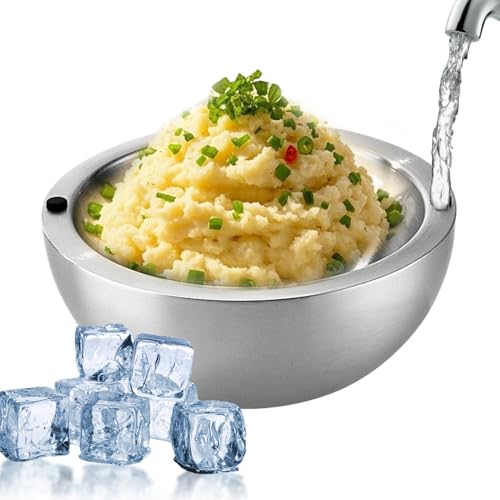 Generisch Chiller Bowl - Edelstahl Servierschale Für Kalte Speisen | Große Isolierte Schale Guacamole Salsa Dip Buffet Party Beilagen Obst Salatschüssel Obst Tablett Fischplatte Präsentation Generisch Chiller Bowl - Edelstahl Servierschale Für Kalte Speisen | Große Isolierte Schale Guacamole Salsa Dip Buffet Party Beilagen Obst Salatschüssel Obst Tablett Fischplatte Präsentation von Generisch