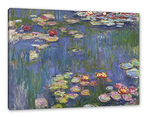 Generisch Claude Monet - Seerosen V als Leinwandbild/Größe: 60x40 cm/Wandbild/Kunstdruck/fertig bespannt von Generisch
