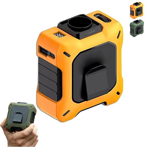 Generisch CoolBeltPro – Wearable Waist Fan & Power Bank with Desktop Stand (Yellow) von Generisch