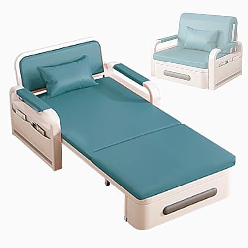 Generisch Couchbett Schlafsofa mit Aufbewahrungsbox und Rollen, 2-in-1 umwandelbar, Massivholzrahmen, faltbar für Zuhause und Büro, inklusive Kissen Generisch Couchbett Schlafsofa mit Aufbewahrungsbox und Rollen, 2-in-1 umwandelbar, Massivholzrahmen, faltbar für Zuhause und Büro, inklusive Kissen von Generisch