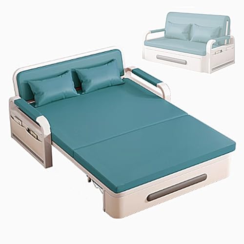 Generisch Couchbett Schlafsofa mit Aufbewahrungsbox und Rollen, 2-in-1 umwandelbar, Massivholzrahmen, faltbar für Zuhause und Büro, inklusive Kissen Generisch Couchbett Schlafsofa mit Aufbewahrungsbox und Rollen, 2-in-1 umwandelbar, Massivholzrahmen, faltbar für Zuhause und Büro, inklusive Kissen von Generisch