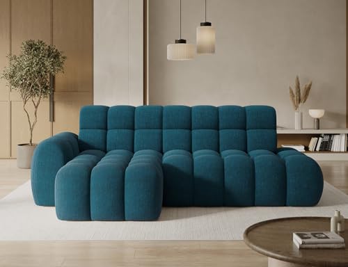 Generisch Couchgarnitur CEEDRO Couch Polstergarnitur Eckcouch Ecksofa mit Schlaffunktion (CO-CEE-LT-40AMO) von Generisch