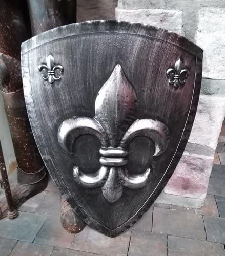 DEKO SCHILD FLEUR de LIS MITTELALTER STIL METALL RITTERRÜSTUNG RITTER NEU DEKO SCHILD FLEUR de LIS MITTELALTER STIL METALL RITTERRÜSTUNG RITTER NEU von Generisch