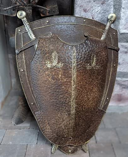 Generisch DEKO Schild Ritter BRUSTPANZER Schwert WANDDEKO Mittelalter Stil Metall NEU von Generisch