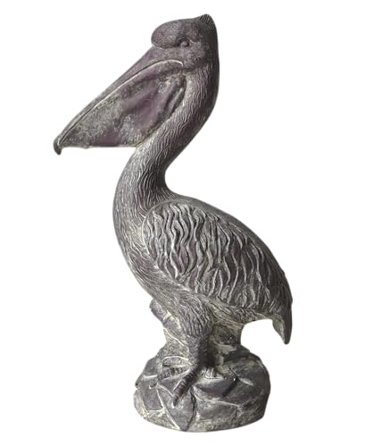 Generisch Deko Figur Pelikan Pelican Ente Vogel lila Shabby chic Dekoobjekt Skulptur Statu von Generisch