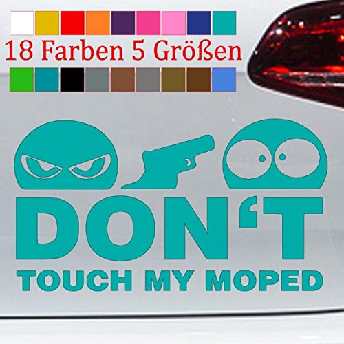 generisch Don't Touch My Moped Aufkleber Sticker JDM Motorra Nicht anfassen Funny S-XXL von generisch