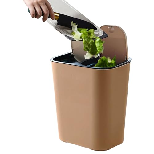 Generisch Doppel Mülleimer,Mülleimer Mit Recycling Kombi - 18L Abfallbehälter Mit Druckknopf-Deckeln Küchen Mülltonne Für Haushalt Wäscheraum Esszimmer Generisch Doppel Mülleimer,Mülleimer Mit Recycling Kombi - 18L Abfallbehälter Mit Druckknopf-Deckeln Küchen Mülltonne Für Haushalt Wäscheraum Esszimmer von Generisch