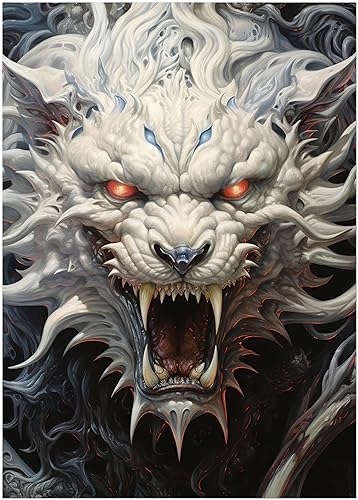 Generisch Drache Poster - Fantasy abstrakte Tiere - Wandbild Kunstdruck P344N (50x70 cm) von Generisch