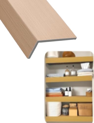 Generisch Drahtregalabdeckung, Drahtregalabdeckungen for Speisekammer, PVC-Regaleinlagen in Holzoptik aus Kunstholz, 0,31 Zoll dick for die Organisation von Haus und Küche(F,80x10cm) von Generisch