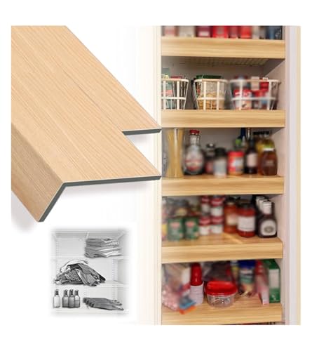 Generisch Drahtregalabdeckung for Speisekammer, Drahtregalabdeckung, PVC-Regaleinlagen in Holzoptik, Regalabdeckungen (Nicht aus Holz)(2pcs,33x16x2in/84x41x5cm) von Generisch