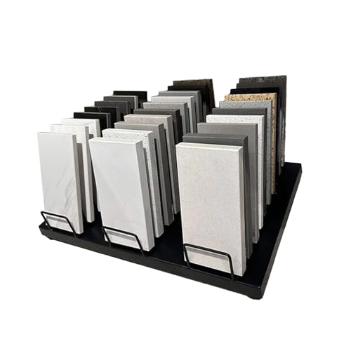 Generisch Dreireihiger Ausstellungsständer for Bodenfliesen, Aufbewahrungsregal Musterfliesen Aus Schwarzem Blech, Musterregal, Mustertürständer Generisch Dreireihiger Ausstellungsständer for Bodenfliesen, Aufbewahrungsregal Musterfliesen Aus Schwarzem Blech, Musterregal, Mustertürständer von Generisch