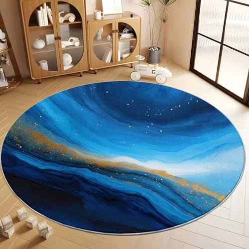 Generisch Dunkelblau Runder Teppich Marmor-Textur Wohnzimmer Runder Teppich 180 cm rutschfest Flanell Runde Teppiche, für Flur Schlafzimmer Küche Korridor Wohnkultur Fußmatte Generisch Dunkelblau Runder Teppich Marmor-Textur Wohnzimmer Runder Teppich 180 cm rutschfest Flanell Runde Teppiche, für Flur Schlafzimmer Küche Korridor Wohnkultur Fußmatte von Generisch