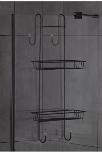 Generisch Duschablage zum Hängen Schwarz – Duschregal mit 2 Duschkörben – Hängeregal für Dusche – Shampoo- & Duschgel-Halterung – Badregal ohne Bohren, Hängekorb Badezimmer Generisch Duschablage zum Hängen Schwarz – Duschregal mit 2 Duschkörben – Hängeregal für Dusche – Shampoo- & Duschgel-Halterung – Badregal ohne Bohren, Hängekorb Badezimmer von Generisch