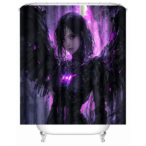 Generisch Duschvorhang Anti Schimmel 200x200 cm 3D Motiv Wasserdicht Shower Curtain Engelsflügel Anime Zeichentrick Badewanne Vorhang Polyester mit 12 Haken Generisch Duschvorhang Anti Schimmel 200x200 cm 3D Motiv Wasserdicht Shower Curtain Engelsflügel Anime Zeichentrick Badewanne Vorhang Polyester mit 12 Haken von Generisch