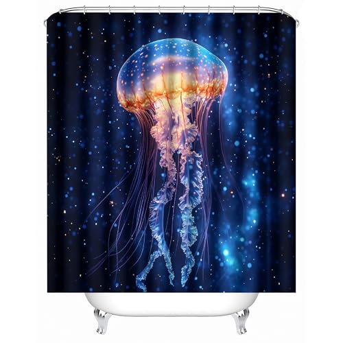 Generisch Duschvorhang Anti Schimmel 200x200 cm 3D Motiv Wasserdicht Shower Curtain Quallen Sternenhimmel Traum Badewanne Vorhang Polyester mit 12 Haken Generisch Duschvorhang Anti Schimmel 200x200 cm 3D Motiv Wasserdicht Shower Curtain Quallen Sternenhimmel Traum Badewanne Vorhang Polyester mit 12 Haken von Generisch