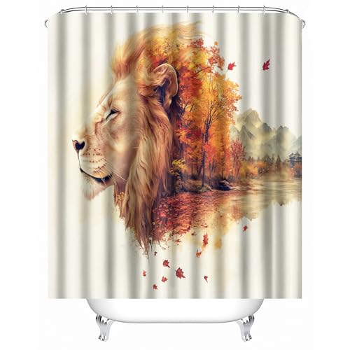 Generisch Duschvorhang Anti Schimmel 220x200 cm 3D Motiv Wasserdicht Shower Curtain Löwe Bemalt Abstrakt Kunst Badewanne Vorhang Polyester mit 12 Haken Generisch Duschvorhang Anti Schimmel 220x200 cm 3D Motiv Wasserdicht Shower Curtain Löwe Bemalt Abstrakt Kunst Badewanne Vorhang Polyester mit 12 Haken von Generisch