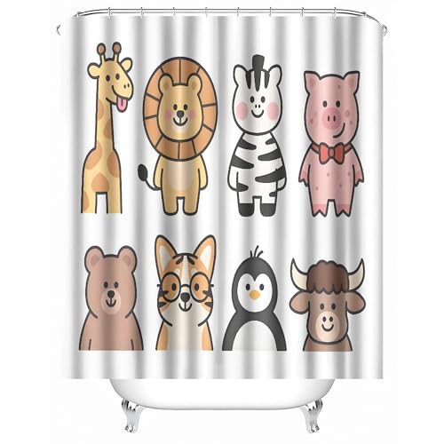 Generisch Duschvorhang Anti Schimmel 240x200 cm 3D Motiv Wasserdicht Shower Curtain Löwe Pinguin Cartoon Süß Badewanne Vorhang Polyester mit 12 Haken Generisch Duschvorhang Anti Schimmel 240x200 cm 3D Motiv Wasserdicht Shower Curtain Löwe Pinguin Cartoon Süß Badewanne Vorhang Polyester mit 12 Haken von Generisch