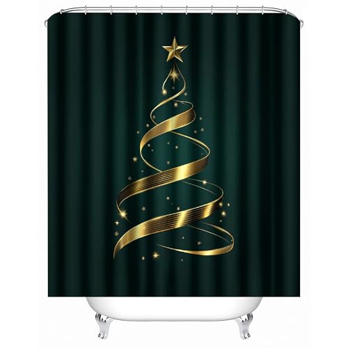Generisch Duschvorhang Anti Schimmel 240x200 cm 3D Motiv Wasserdicht Shower Curtain Weihnachtsbaum Band Abstrakt Kunst Badewanne Vorhang Polyester mit 12 Haken Generisch Duschvorhang Anti Schimmel 240x200 cm 3D Motiv Wasserdicht Shower Curtain Weihnachtsbaum Band Abstrakt Kunst Badewanne Vorhang Polyester mit 12 Haken von Generisch