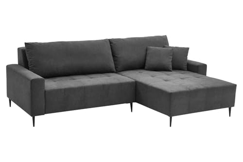 Generisch Ecksofa - 255 x 180 cm - Dunkelgrau - Mikrofaser - elektr. Sitztiefenverstellung Generisch Ecksofa - 255 x 180 cm - Dunkelgrau - Mikrofaser - elektr. Sitztiefenverstellung von Generisch
