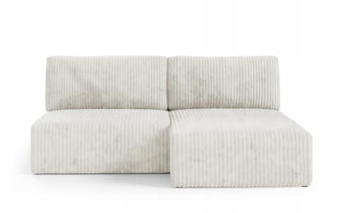 Generisch Ecksofa Berge – Schwarzer Cordstoff TOP 210cm modulares Möbelstück CREMIG von Generisch