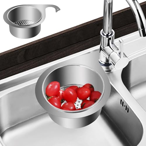Edelstahl Schwan Spüle Sieb Korb, Siebkorb aus Edelstahl in Schwanenform für die Spüle, Multifunktionales Küchenspüle Hängendes Abtropfkorb Spülbecken Organizer (2PCS) von Generisch