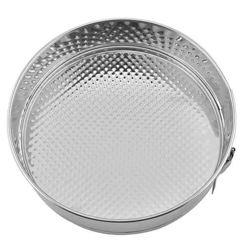 Generisch Edelstahl Springform Backform 26cm (10Zoll) Antihaft-Kuchenform mit Abnehmbarem Boden, Rundbackform für Käsekuchen/Torten, Spülmaschinenfest & Hitzebeständig (10Zoll) von Generisch