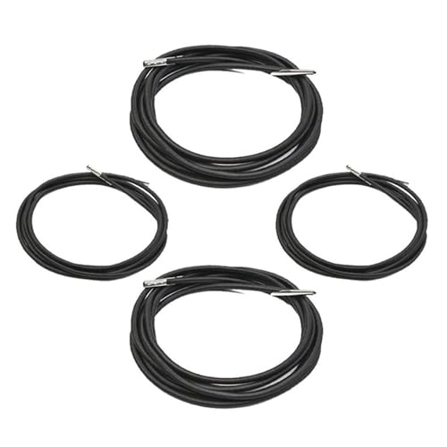 Generisch Elastisches Seil Ersatzschnur, 4er-Pack -Ersatz-Stuhlkabel-Reparatur-Set,Elastisches Bungee-Liegeseil für Terrassenliege, Liegestuhl, Sonnenliege von Generisch