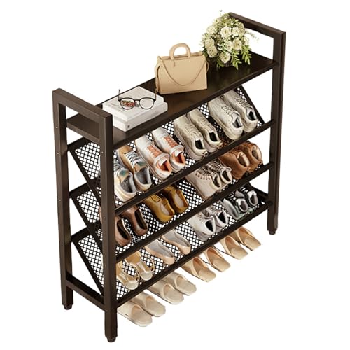 Generisch Elegantes Schuhregal Platzsparend for Den Eingangsbereich, Schuhaufbewahrungs Organizer Aus Metall, Freistehend, Schmales Schuhregal für Den Eingang Zur Haustür Im Schrank(Black,70x19x90cm) Generisch Elegantes Schuhregal Platzsparend for Den Eingangsbereich, Schuhaufbewahrungs Organizer Aus Metall, Freistehend, Schmales Schuhregal für Den Eingang Zur Haustür Im Schrank(Black,70x19x90cm) von Generisch