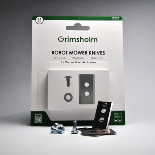 Generisch Ersatzklingen für Mammotion Rasenmähroboter – 24 Stück Hochwertige Edelstahl-Messer mit Schrauben und Unterlegscheiben, langlebig & präzise für sauberen Rasenschnitt von Generisch