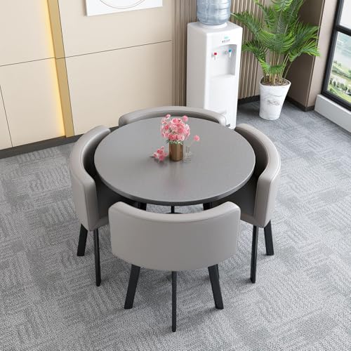 Generisch Esstisch Set Mit StüHlen Empfangstisch Und Stuhlkombination FüR 4 Personen FüR Wohnzimmer Und Esszi Moderner Konferenztisch Und Platzsparendes Tischset,10,80cm Generisch Esstisch Set Mit StüHlen Empfangstisch Und Stuhlkombination FüR 4 Personen FüR Wohnzimmer Und Esszi Moderner Konferenztisch Und Platzsparendes Tischset,10,80cm von Generisch