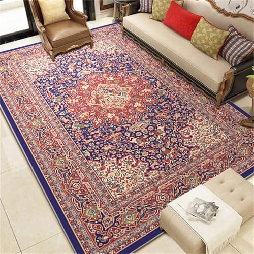 Generisch Esszimmer Teppich Retro Wohnzimmer große Fläche Dekoration Nicht verblassen Kinder Jungs rot XXL Büro 120X160CM von Generisch