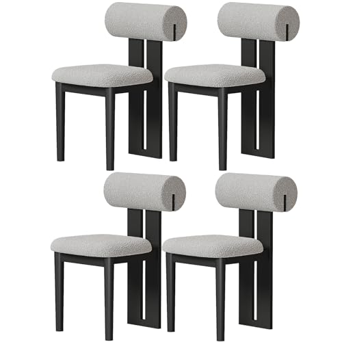 Generisch Esszimmerstühle 2er-Set – Moderne armlose Küchenstühle mit Anti-Lamm-Fleece für rustikale Bauernhausterrassen Generisch Esszimmerstühle 2er-Set – Moderne armlose Küchenstühle mit Anti-Lamm-Fleece für rustikale Bauernhausterrassen von Generisch