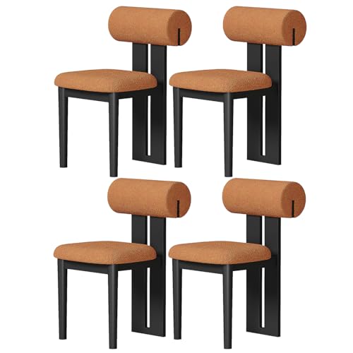 Generisch Esszimmerstühle 2er-Set – Moderne armlose Küchenstühle mit Anti-Lamm-Fleece für rustikale Bauernhausterrassen Generisch Esszimmerstühle 2er-Set – Moderne armlose Küchenstühle mit Anti-Lamm-Fleece für rustikale Bauernhausterrassen von Generisch