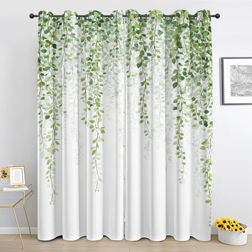 Generisch Eukalyptus Vorhänge Mit ösen, Grün Blätter Pflanze Blickdichte Gardinen Thermo Vorhang Schlafzimmer Wohnzimmer Verdunklungsvorhänge H 300 x B 140 cm 2er Set Generisch Eukalyptus Vorhänge Mit ösen, Grün Blätter Pflanze Blickdichte Gardinen Thermo Vorhang Schlafzimmer Wohnzimmer Verdunklungsvorhänge H 300 x B 140 cm 2er Set von Generisch