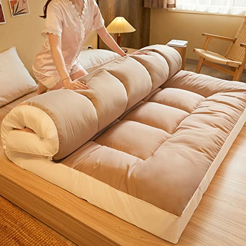 Generisch Falt- und rollbare Doppel- und Einzel-Futonbettmatratze. Platzsparendes gestepptes Japanisches Futonbett für EIN Komfortables und praktisches Schlaferlebnis, 1,2 m x 2 m von Generisch