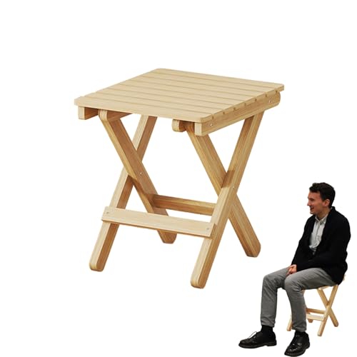 Generisch Faltbarer Holzhocker - Widerständiges Design Únd Raumspeicher | Tragbarer Stuhl für Camping, Angeln Únd Picknick | Zusätzliche Fußstützen und Sitzplatz für Zuhause und Reisen Generisch Faltbarer Holzhocker - Widerständiges Design Únd Raumspeicher | Tragbarer Stuhl für Camping, Angeln Únd Picknick | Zusätzliche Fußstützen und Sitzplatz für Zuhause und Reisen von Generisch