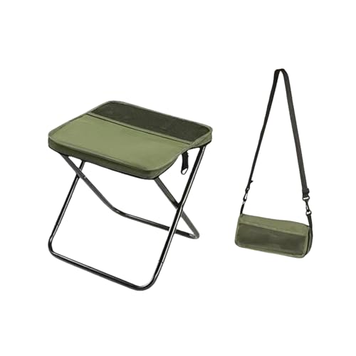 Generisch Faltbarer Rucksackhocker/Tragbarer Hocker Zum Bergsteigen Und Wandern - Leichter Campingstuhl, Zusammenklappbarer Angelsitz FüR Ultraleichter Loungehocker (Green Small) von Generisch