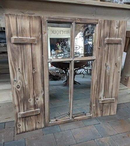 Generisch Fenster Spiegel SPIEGELFENSTER MIT LÄDEN GARDEROBENHAKEN Holz BRAUN Cottage Shabby CHIC NEU Generisch Fenster Spiegel SPIEGELFENSTER MIT LÄDEN GARDEROBENHAKEN Holz BRAUN Cottage Shabby CHIC NEU von Generisch