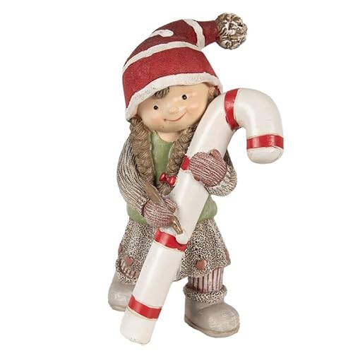 Generisch Figur Polyresin Mädchen Kind mit Zuckerstange Weihnachten Dekofigur 18 cm hoch Weihnachtsfigur Deko Wichtelkind Generisch Figur Polyresin Mädchen Kind mit Zuckerstange Weihnachten Dekofigur 18 cm hoch Weihnachtsfigur Deko Wichtelkind von Generisch