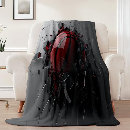 Generisch Flanell Kuscheldecke Abstrakt 3D Basketball Thema, Schwarz Atmungsaktiv Leicht Überwurf für Sofa Camping Reisen Bett Raumdekoration - 100 x 130 cm Kuscheldecke Reißfestigkeit Generisch Flanell Kuscheldecke Abstrakt 3D Basketball Thema, Schwarz Atmungsaktiv Leicht Überwurf für Sofa Camping Reisen Bett Raumdekoration - 100 x 130 cm Kuscheldecke Reißfestigkeit von Generisch