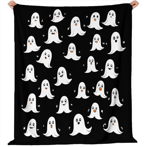 Generisch Flanell Kuscheldecke Abstrakt Süß Geist Thema, Schwarz Weiß Atmungsaktiv Leicht Überwurf für Sofa Camping Reisen Bett Raumdekoration - 130 x 150 cm Kuscheldecke Reißfestigkeit Generisch Flanell Kuscheldecke Abstrakt Süß Geist Thema, Schwarz Weiß Atmungsaktiv Leicht Überwurf für Sofa Camping Reisen Bett Raumdekoration - 130 x 150 cm Kuscheldecke Reißfestigkeit von Generisch