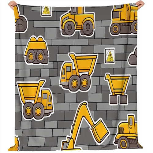 Generisch Flanell Kuscheldecke Cartoon Ziegelmauer Auto Thema, Grau Gelb Atmungsaktiv Leicht Überwurf für Sofa Camping Reisen Bett Raumdekoration - 220 x 240 cm Kuscheldecke Reißfestigkeit Generisch Flanell Kuscheldecke Cartoon Ziegelmauer Auto Thema, Grau Gelb Atmungsaktiv Leicht Überwurf für Sofa Camping Reisen Bett Raumdekoration - 220 x 240 cm Kuscheldecke Reißfestigkeit von Generisch