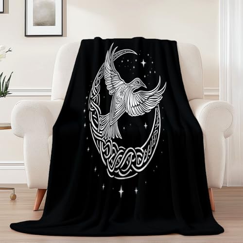 Generisch Flanell Kuscheldecke Einfach Rune Vogel Thema, Schwarz Atmungsaktiv Leicht Überwurf für Sofa Camping Reisen Bett Raumdekoration - 130 x 150 cm Kuscheldecke Reißfestigkeit Generisch Flanell Kuscheldecke Einfach Rune Vogel Thema, Schwarz Atmungsaktiv Leicht Überwurf für Sofa Camping Reisen Bett Raumdekoration - 130 x 150 cm Kuscheldecke Reißfestigkeit von Generisch