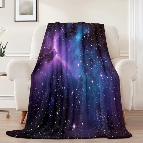 Generisch Flanell Kuscheldecke Fantasie Galaxie Sterne Thema, Lila Schwarz Atmungsaktiv Leicht Überwurf für Sofa Camping Reisen Bett Raumdekoration - 130 x 150 cm Kuscheldecke Reißfestigkeit Generisch Flanell Kuscheldecke Fantasie Galaxie Sterne Thema, Lila Schwarz Atmungsaktiv Leicht Überwurf für Sofa Camping Reisen Bett Raumdekoration - 130 x 150 cm Kuscheldecke Reißfestigkeit von Generisch