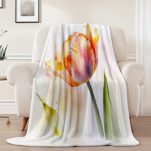 Generisch Flanell Kuscheldecke Traum Aquarell Tulpe Thema, Bunt Atmungsaktiv Leicht Überwurf für Sofa Camping Reisen Bett Raumdekoration - 130 x 150 cm Kuscheldecke Reißfestigkeit Generisch Flanell Kuscheldecke Traum Aquarell Tulpe Thema, Bunt Atmungsaktiv Leicht Überwurf für Sofa Camping Reisen Bett Raumdekoration - 130 x 150 cm Kuscheldecke Reißfestigkeit von Generisch