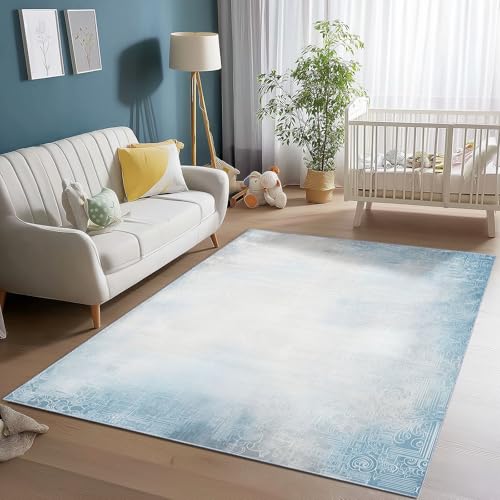 Generisch Flanell Teppich Einfach Aquarell Malerei Thema, Hellblau Soft Touch Teppiche 160 x 230 cm für Kinder Wohnzimmer Schlafzimmer - Leicht Zu Reinigen Mit rutschfest Rückendeckung Generisch Flanell Teppich Einfach Aquarell Malerei Thema, Hellblau Soft Touch Teppiche 160 x 230 cm für Kinder Wohnzimmer Schlafzimmer - Leicht Zu Reinigen Mit rutschfest Rückendeckung von Generisch