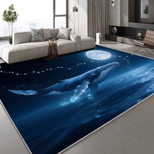 Generisch Flanell Teppich Wohnzimmer Wal Meer Muster Flauschig Weich rutschfest Mond Natur Teppiche Fußmatte Living Room Deko Schlafzimmer Flur Läufer Indoor Carpet Spielteppich 100x150 cm Generisch Flanell Teppich Wohnzimmer Wal Meer Muster Flauschig Weich rutschfest Mond Natur Teppiche Fußmatte Living Room Deko Schlafzimmer Flur Läufer Indoor Carpet Spielteppich 100x150 cm von Generisch